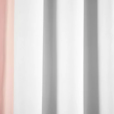 40"x84" Kids' Block Border 100% Lined Grommet Blackout Single Window Curtain Panel - Lush Décor 2 40"x84" Kids' Block Border 100% Lined Grommet Blackout Single Window Curtain Panel - Lush Décor - Image 2