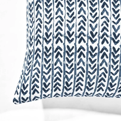 20"x20" Oversize Yani Family-Friendly Square Throw Pillow Cover Navy - Lush Décor 1 20"x20" Oversize Yani Family-Friendly Square Throw Pillow Cover Navy - Lush Décor