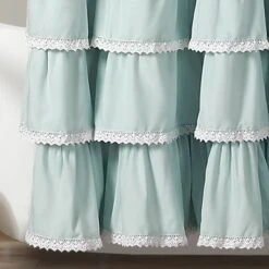 72"x72" Ella Lace Ruffle Shower Curtain - Lush Décor -Lush Decor GUEST 071f0072 6322 4460 ac1b b787f4027f1c