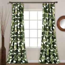 Set Of 2 Tropical Paradise Window Curtain Panels Green - Lush Décor 9 Set Of 2 Tropical Paradise Window Curtain Panels Green - Lush Décor -Lush Decor GUEST 144909cb 41ee 4eb2 9ec0 41817980d62c