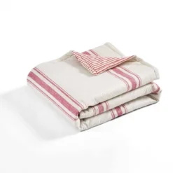 Lush Décor 50"x60" Farmhouse Stripe Throw Blanket Red 8 Lush Décor 50"x60" Farmhouse Stripe Throw Blanket Red -Lush Decor GUEST 17c8b832 ef58 4937 a0f5 d73d345db29f