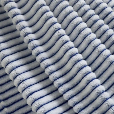 Lush Décor 50"x60" Super Cozy Ultra Soft Ribbed Faux Fur Throw 2 Lush Décor 50"x60" Super Cozy Ultra Soft Ribbed Faux Fur Throw - Image 2