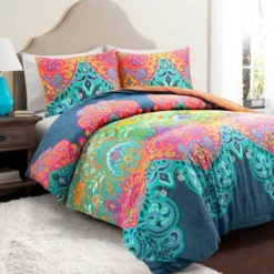 3pc Boho Chic Cotton Duvet Cover Set Turquoise/Navy - Lush Décor 11 3pc Boho Chic Cotton Duvet Cover Set Turquoise/Navy - Lush Décor -Lush Decor GUEST 1d9a876e 5c92 4d42 ad38 1beed4e0ca62