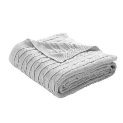 50"x60" Cable Soft Knitted Throw Blanket With Border - Lush Décor -Lush Decor GUEST 1dd015c4 3384 4ed5 9755 216b42686ef0