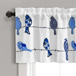18"x52" Rowley Birds Light Filtering Valance - Lush Décor -Lush Decor GUEST 1f3fadf6 0459 4259 8fec b00f8b112673