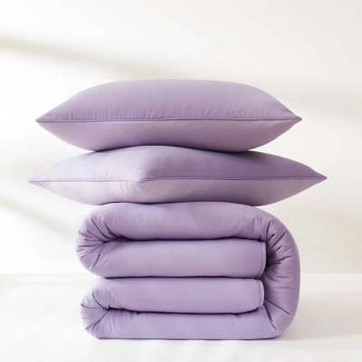 Lush Decor Full/Queen Oslo Bed Blankets Lavender 3pc Set 3 Lush Decor Full/Queen Oslo Bed Blankets Lavender 3pc Set - Image 3