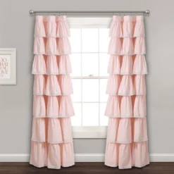 52"x84" Ruffle Window Curtain Panel - Lush Décor -Lush Decor GUEST 2a077f5c 7bd3 4681 9282 5aa3533f69f1