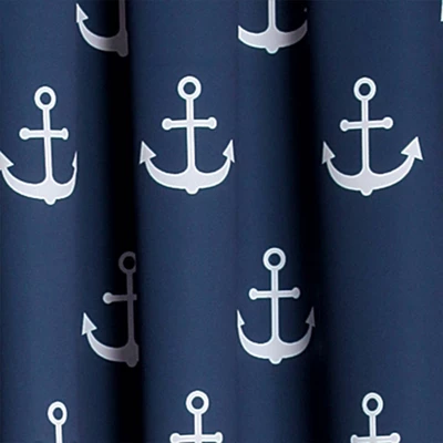 52"x63" Anchor Room Darkening Window Curtain Panels Navy - Lush Décor 2 52"x63" Anchor Room Darkening Window Curtain Panels Navy - Lush Décor - Image 2