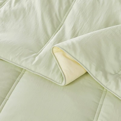 Lush Decor Full/Queen Oslo Bed Blankets Green/Yellow 3pc Set 5 Lush Decor Full/Queen Oslo Bed Blankets Green/Yellow 3pc Set - Image 5