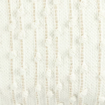 13"x18" San Woven Lumbar Throw Pillow White - Lush Décor 1 13"x18" San Woven Lumbar Throw Pillow White - Lush Décor
