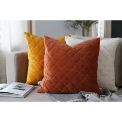 20"x20" Oversize Diamond Velvet Square Throw Pillow - Lush Décor -Lush Decor GUEST 30aa9ad0 4aea 43bb a797 f8e68152535f