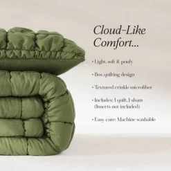 Lush Decor Twin XL Puff Bed Blankets Green 2pc Set -Lush Decor GUEST 338d4613 ebf5 4321 b5f1 ae941be3159c