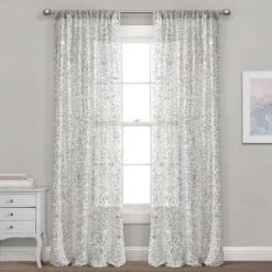52"x84" Ballgown Glam Sparkle Sequins Window Curtain Panel - Lush Décor -Lush Decor GUEST 41512656 5bfb 4b50 bb14 f1ee051be9d0