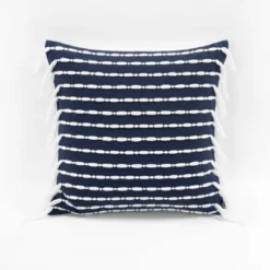 20"x20" Oversize Linear Family-Friendly Cotton Pillow Cover With Tassel - Lush Décor 16 20"x20" Oversize Linear Family-Friendly Cotton Pillow Cover With Tassel - Lush Décor -Lush Decor GUEST 44f7317a 1db4 4aad b700 00ed6dc50301 1