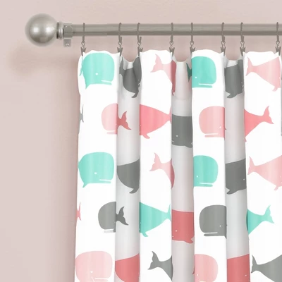 Whale Window Curtain - Lush Décor 1 Whale Window Curtain - Lush Décor