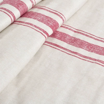 Lush Décor 50"x60" Farmhouse Stripe Throw Blanket Red 2 Lush Décor 50"x60" Farmhouse Stripe Throw Blanket Red - Image 2