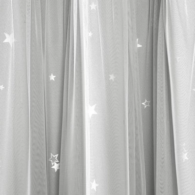 Star Sheer Insulated Grommet Blackout Window Curtain Panel Set - Lush Décor 4 Star Sheer Insulated Grommet Blackout Window Curtain Panel Set - Lush Décor - Image 4