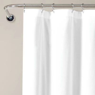 72"x72" Allison Ruffle Shower Curtain White - Lush Décor 1 72"x72" Allison Ruffle Shower Curtain White - Lush Décor