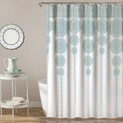 Stripe Medallion Shower Curtain - Lush Décor -Lush Decor GUEST 612e7c20 c804 45f6 90a2 15b79bfefa15