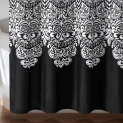 72"x72" Boho Medallion Shower Curtain Black - Lush Decor 7 72"x72" Boho Medallion Shower Curtain Black - Lush Decor -Lush Decor GUEST 669e8599 b09b 4a7b 8f52 fb4a5695c4c4