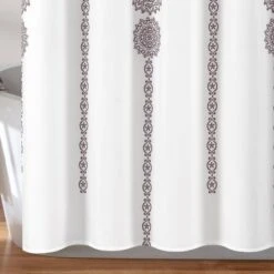 Stripe Medallion Shower Curtain - Lush Décor -Lush Decor GUEST 67e69463 ebc6 4799 a09a c76a43684752