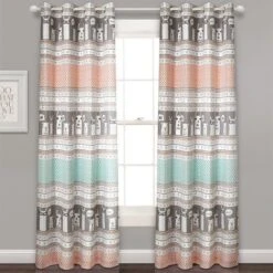 52"x84" Set Of 2 Llama Striped Room Darkening Curtain Panels - Lush Décor 7 52"x84" Set Of 2 Llama Striped Room Darkening Curtain Panels - Lush Décor -Lush Decor GUEST 758c3577 ddaf 438e 80c5 d003e3376a54