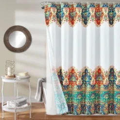 14pc Bohemian Meadow Shower Curtain With Peva Lining And Rings Set - Lush Décor 11 14pc Bohemian Meadow Shower Curtain With Peva Lining And Rings Set - Lush Décor -Lush Decor GUEST 93ac9cda 0d7c 413c a2e5 6e671d06b6ad