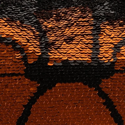 18"x18" Sparkle Pumpkin Halloween Square Throw Pillow Black/Orange - Lush Décor 2 18"x18" Sparkle Pumpkin Halloween Square Throw Pillow Black/Orange - Lush Décor - Image 2