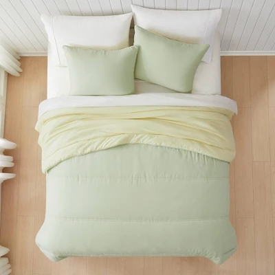 Lush Decor Full/Queen Oslo Bed Blankets Green/Yellow 3pc Set 2 Lush Decor Full/Queen Oslo Bed Blankets Green/Yellow 3pc Set - Image 2