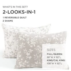 Lush Décor 3pc Floral Jacquard Reversible Soft Matelasse Quilt Set Neutral 16 Lush Décor 3pc Floral Jacquard Reversible Soft Matelasse Quilt Set Neutral -Lush Decor GUEST 99ccbff8 3fac 442d 8cbd 7ea681acb587