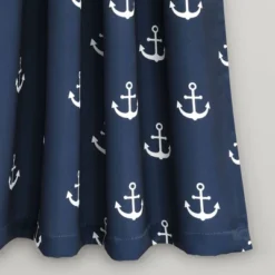 52"x63" Anchor Room Darkening Window Curtain Panels Navy - Lush Décor 6 52"x63" Anchor Room Darkening Window Curtain Panels Navy - Lush Décor -Lush Decor GUEST 9acbed53 8e4d 4793 bb61 1f4801a8b755