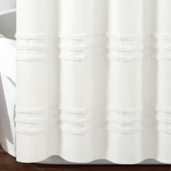 72"x72" Boho Kendra Tufted Yarn Dyed Eco Friendly Recycled Cotton Shower Curtain - Lush Décor 7 72"x72" Boho Kendra Tufted Yarn Dyed Eco Friendly Recycled Cotton Shower Curtain - Lush Décor -Lush Decor GUEST 9b666223 a6fa 4962 afe9 aa0d4d7ee9ce