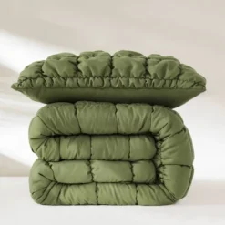 Lush Decor Twin XL Puff Bed Blankets Green 2pc Set -Lush Decor GUEST a10c234c 59b5 44b5 81b3 17fde43b6fb1