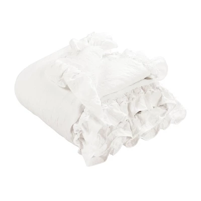 Lush Décor Ella Lace Ruffle Baby Throw Blanket 7 Lush Décor Ella Lace Ruffle Baby Throw Blanket - Image 7