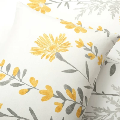 3pc Aprile Cotton Duvet Cover Set Yellow/Gray - Lush Décor 3 3pc Aprile Cotton Duvet Cover Set Yellow/Gray - Lush Décor - Image 3