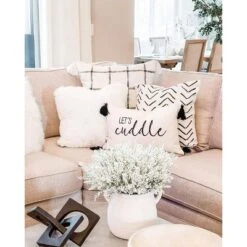 13"x20" 'Let's Cuddle' Family-Friendly Lumbar Throw Pillow Cover White - Lush Décor 11 13"x20" 'Let's Cuddle' Family-Friendly Lumbar Throw Pillow Cover White - Lush Décor -Lush Decor GUEST aa6005e9 d0cc 4243 8134 eb99541e6a64