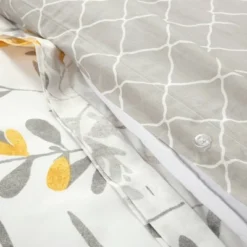 3pc Aprile Cotton Duvet Cover Set Yellow/Gray - Lush Décor 11 3pc Aprile Cotton Duvet Cover Set Yellow/Gray - Lush Décor -Lush Decor GUEST aad383ee a49d 427c beac 6215fc8c4c79