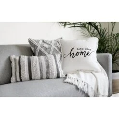 20"x20" Oversize 'Let's Stay At Home' Family-Friendly Square Throw Pillow Cover White - Lush Décor 10 20"x20" Oversize 'Let's Stay At Home' Family-Friendly Square Throw Pillow Cover White - Lush Décor -Lush Decor GUEST b2f6dfce 8e45 4357 816d d2e16b2458d8 1