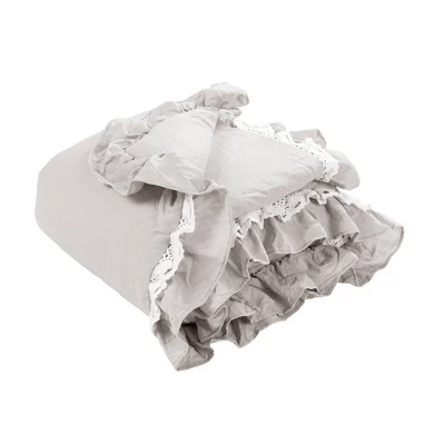 Lush Décor Ella Lace Ruffle Baby Throw Blanket 5 Lush Décor Ella Lace Ruffle Baby Throw Blanket - Image 5