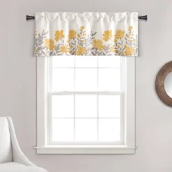 18"x52" Aprile Light Filtering Valance - Lush Décor -Lush Decor GUEST bd2164a6 2ec1 4626 b63e 52bad437934d
