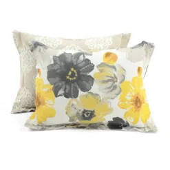 3pc Leah Cotton Duvet Cover Set Yellow/Gray - Lush Décor 14 3pc Leah Cotton Duvet Cover Set Yellow/Gray - Lush Décor -Lush Decor GUEST c1e8d166 2668 43bc 9362 c5b4c0d8607c