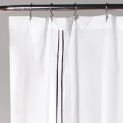 Solid Shower Curtain Gray - Lush Décor