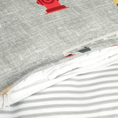 60"x40" 7lbs Kids' Fire Truck Kids' Washable Reversible Weighted Blanket - Lush Décor 5 60"x40" 7lbs Kids' Fire Truck Kids' Washable Reversible Weighted Blanket - Lush Décor - Image 5