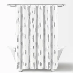 Pineapple Toss Shower Curtain Single Silver - Lush Décor -Lush Decor GUEST cf246f6d 5095 427b b2f1 45a65f718a06