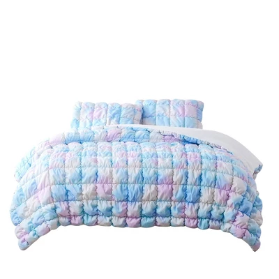 Lush Decor Full/Queen Puff Bed Blankets Rainbow 3pc Set 9 Lush Decor Full/Queen Puff Bed Blankets Rainbow 3pc Set - Image 9