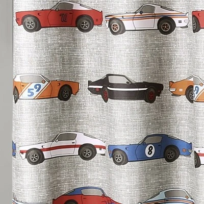 Race Cars Shower Curtain - Lush Décor 2 Race Cars Shower Curtain - Lush Décor - Image 2