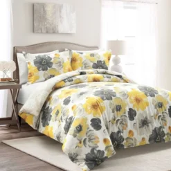 3pc Leah Cotton Duvet Cover Set Yellow/Gray - Lush Décor 15 3pc Leah Cotton Duvet Cover Set Yellow/Gray - Lush Décor -Lush Decor GUEST e82ff954 0506 42b9 91e5 a5a0ea30bc80
