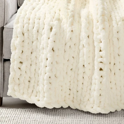 40"x50" Hygge Soft Cozy Chunky Knitted Throw Blanket - Lush Décor 2 40"x50" Hygge Soft Cozy Chunky Knitted Throw Blanket - Lush Décor - Image 2