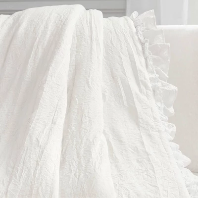 Lush Décor Ella Lace Ruffle Baby Throw Blanket 4 Lush Décor Ella Lace Ruffle Baby Throw Blanket - Image 4