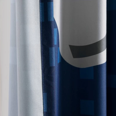 52"x84" Kids' Video Games Window Curtain Panel Set Navy - Lush Décor 4 52"x84" Kids' Video Games Window Curtain Panel Set Navy - Lush Décor - Image 4